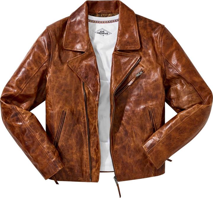Immagine prodotto Joe Browns Biker Style Zip Up Leather Jacket (L)