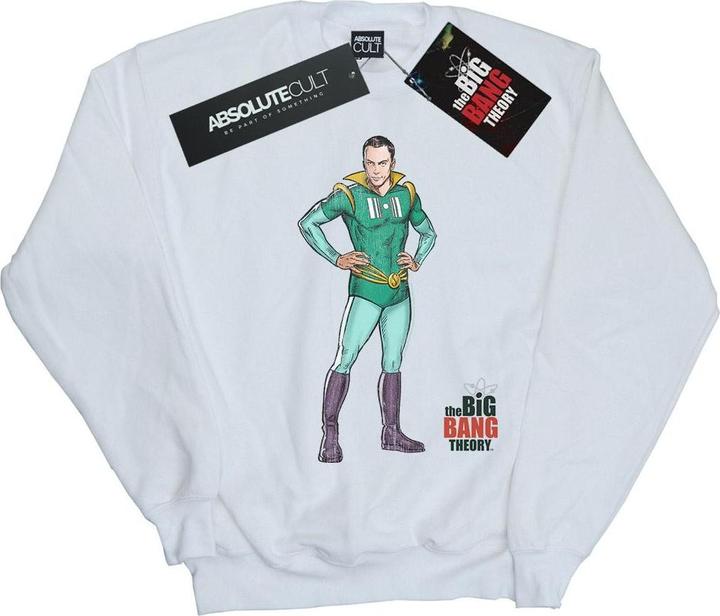 Actual product image Dam Mens Sheldon Superhero Cotton Sweatshirt (M)
