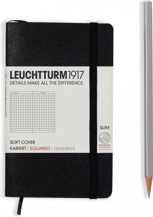 Image du produit Leuchtturm1917 Couverture souple pour ordinateur portable (A6, Quadrillé, Couverture souple)