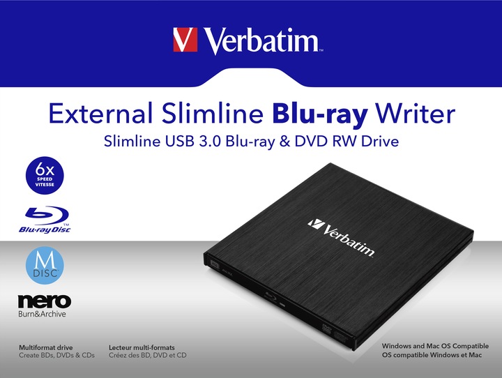 Image du produit Verbatim Slimline (Lecteur Blu-ray)