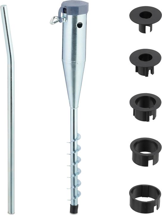 Actual product image Relaxdays Ground socket