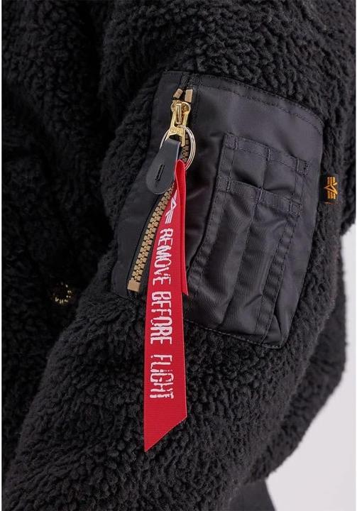 Produktbild Alpha Industries Felpa con Cappuccio Sherpa e Tasca con Cerniera (S)