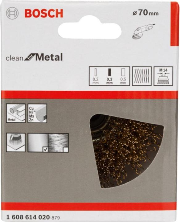 Produktbild Bosch Professional Zubehör PRO Metal clean Topfbürste, 70 x 0,3 mm, Gewinde