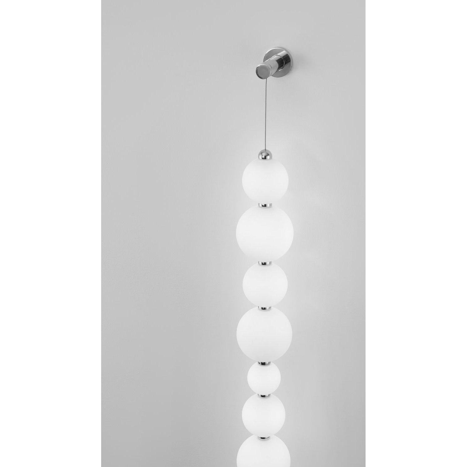 Thumbnail - Nova Luce, Wandleuchte + Deckenleuchte, PERLA LED Wandleuchte Chrom 42W Warmweiss 10x9x105cm dimmbar 9186920