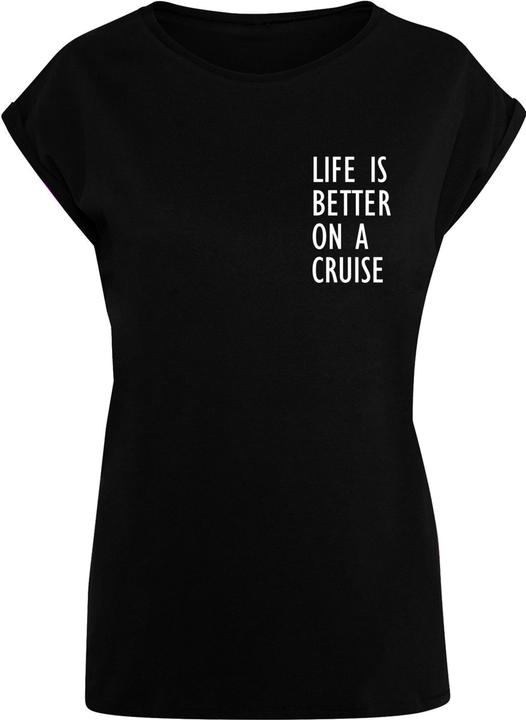 Produktbild Merchcode Ladies Life Is Better Extended Shoulder Tee - 113659 (L)