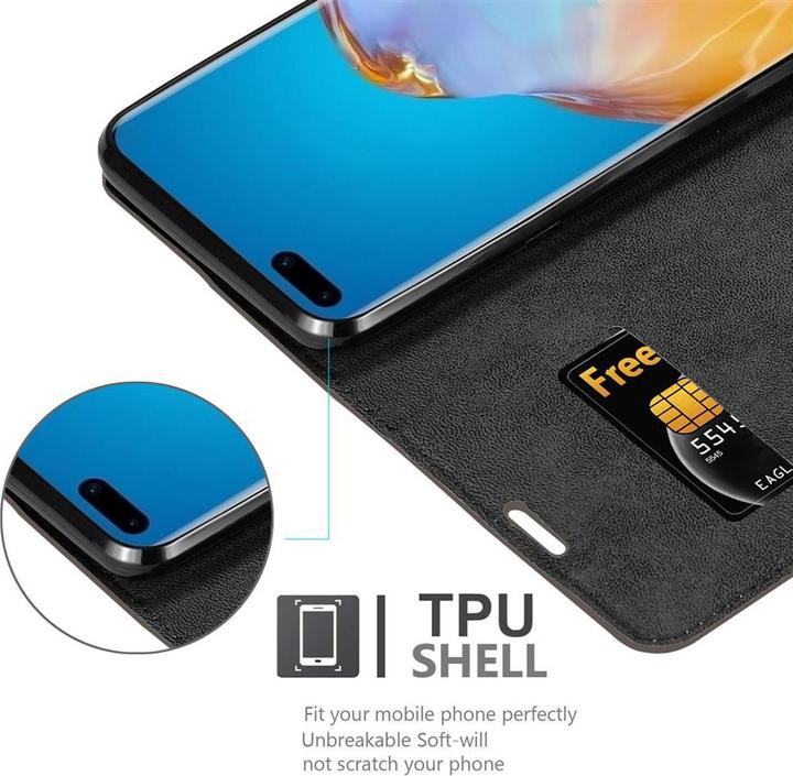 Produktbild Cadorabo Book Invisible Magnet Cover (Huawei P40 Pro+)