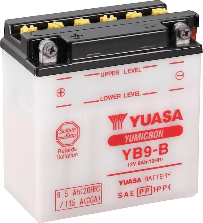 Actual product image Yuasa YB9-B (12 V, 9 Ah, 115 A)