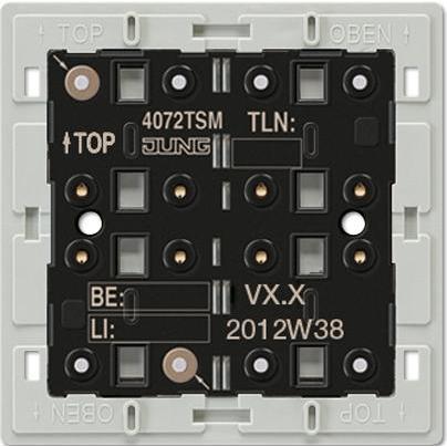 JUNG, Zubehör Schalterprogramm, Tastsensor KNX UP 2f 4pkt inkl.Ankoppl 4072TSM