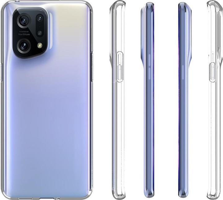 Actual product image Cover-Discount OPPO Find X5 Pro - silicone rubber cover transparent (Oppo Find X5 Pro)
