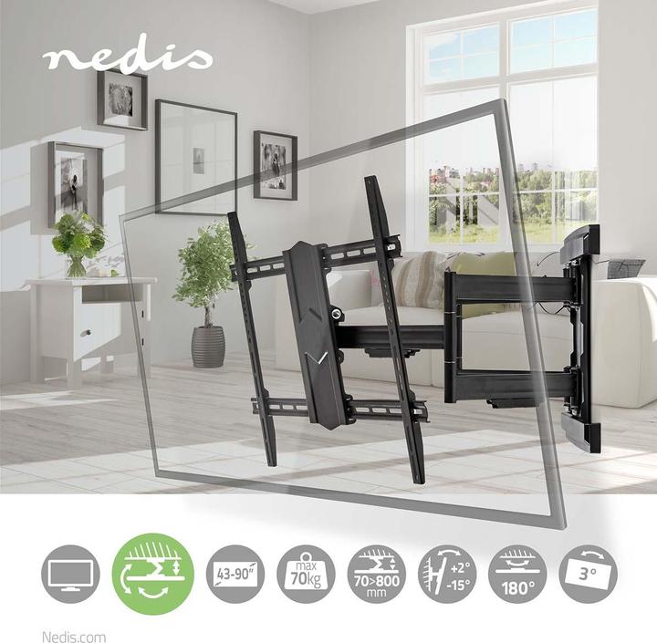 Produktbild Nedis Vollbewegliche-TV-Wandhalterung, 43-90" (Wand, 90", 70 kg)
