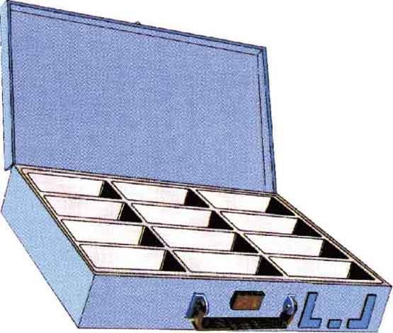 Produktbild Dresselhaus Sortimentskasten mit 12 Fächer B 33cm / H 5cm / T 23cm