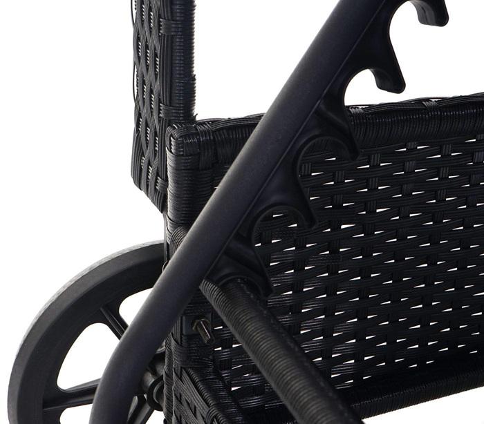 Produktbild Swisshandel24 Poly-Rattan Sonnenliege, Relaxliege Gartenliege Liege, Alu - anthrazit, Kissen beige (108 cm)