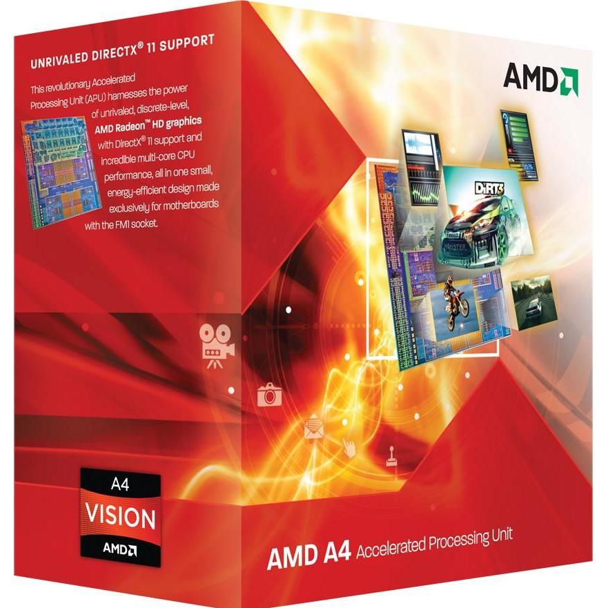 AMD A4-3400 Apu, 2c/2t (FM1, 2.70 GHz, 2 -Core), Prozessor
