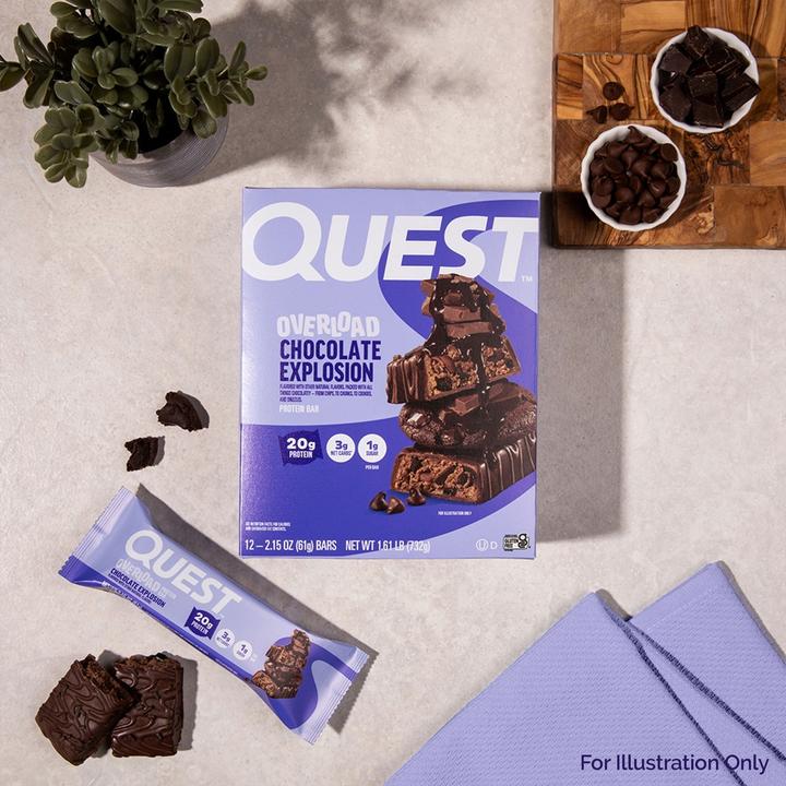 Produktbild Quest Nutrition Overload Bars (732 g, 12 Stk.)