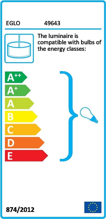 Energy Label EGLO Roccamena (E27)