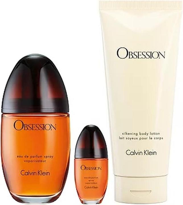 Image du produit Calvin Klein Obsession - Eau De Parfum 100 Ml + Body Lotion 200 Ml + Eau De Parfum 15 Ml