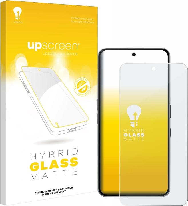 Upscreen Pellicola Protettiva Hybrid Glass Per Google Pixel 3a - Durezza 9H, Anti-impronta, Alta Trasparenza, Kit Di Installazione Completo