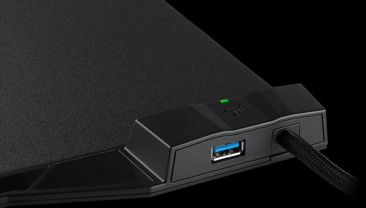 Image du produit Corsair Tapis de souris gaming MM1000 avec zone de charge Qi sans fil (L)