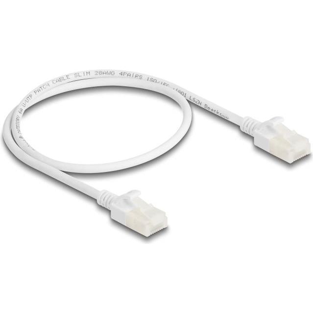 Thumbnail - Delock RJ45 Netzwerkkabel Cat.6A Stecker zu Stecker mit robu (U/UTP, CAT6a, 0.50 m), Netzwerkkabel