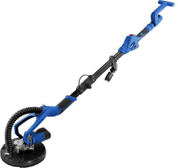 Dedra 750W Teleskop-Giraffe 225mm mit LED + Kofferrohr 4m (Trockenschleifer, 750 W)