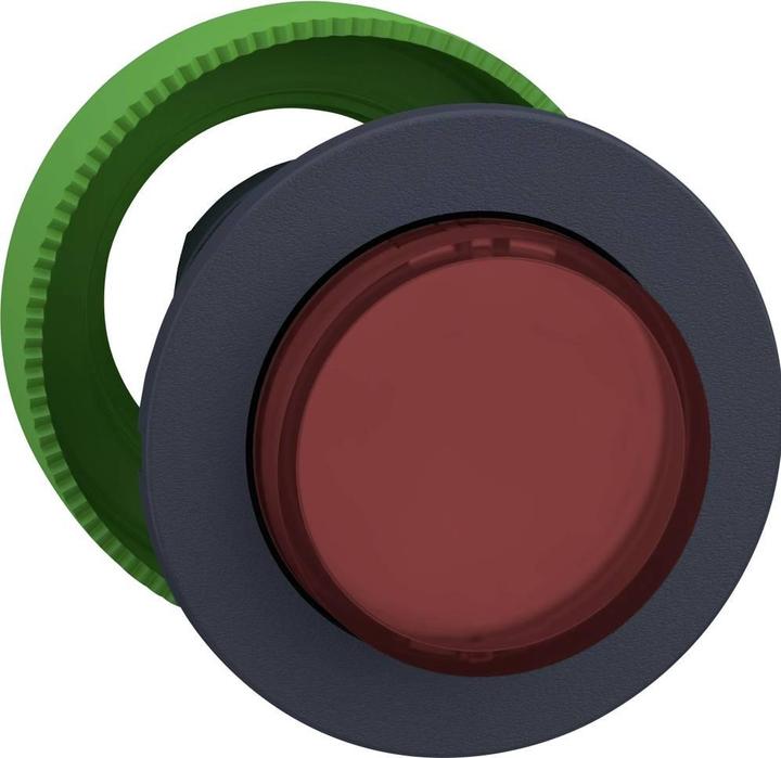 Produktbild APC Frontelement Leuchtdrucktaster, flach, ø30mm, IP69K, Rot, Erhöht, Rastend