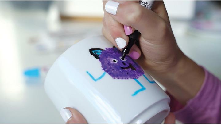 Produktbild Magni Porcelain Marker Junior Color your cup medium (4x)