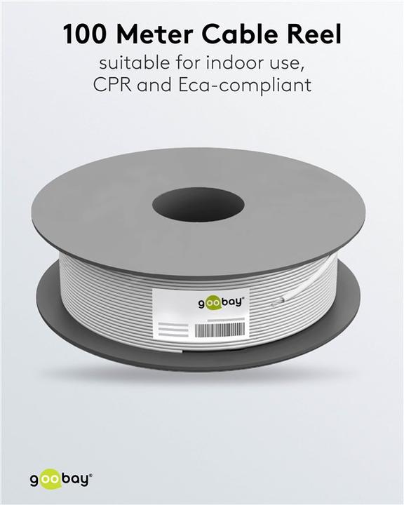 Actual product image Goobay Network cable (S/FTP, CAT6, 100 m)