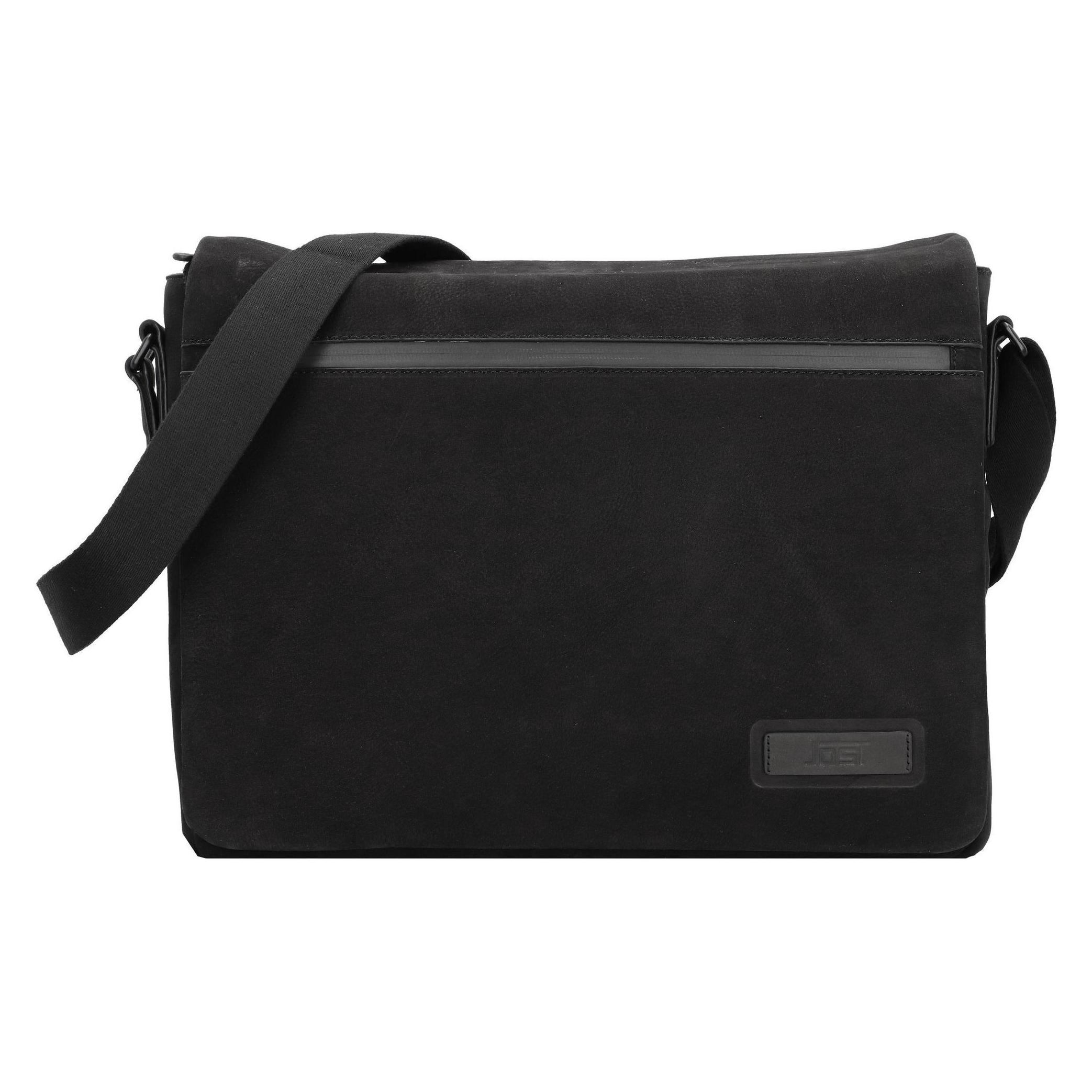 Jost, Herren, Handtasche, Vaxholm Aktentaschen Messenger Leder 38 Cm Laptopfach, Schwarz