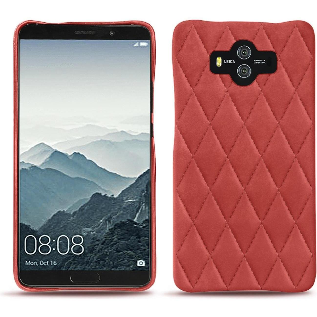 Noreve Lederschutzhülle (Huawei Mate 10), Smartphone Hülle, Rot
