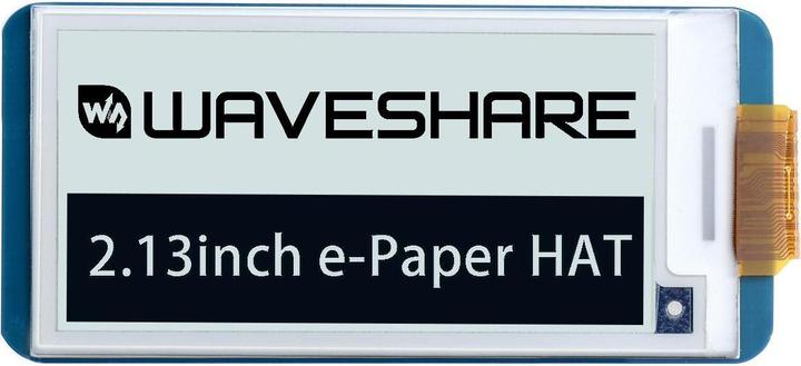 Actual product image WaveShare 250x122 2.13inch Black White E-Ink Display Raspberry Pi HAT