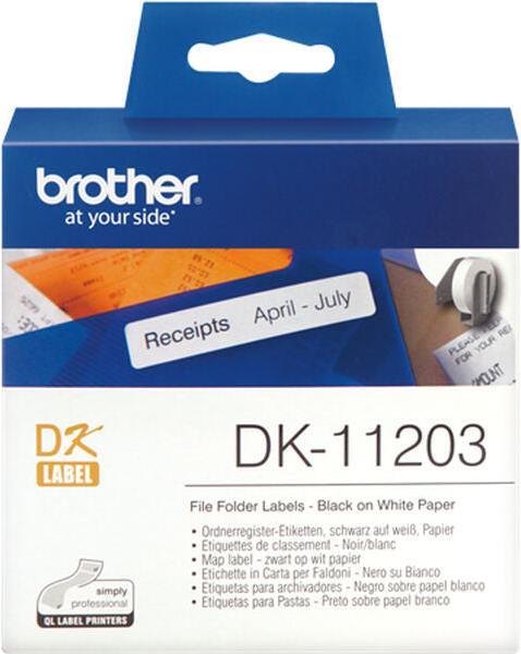 Actual product image Brother P-Touch File Folder Labels (1.70 cm, White)