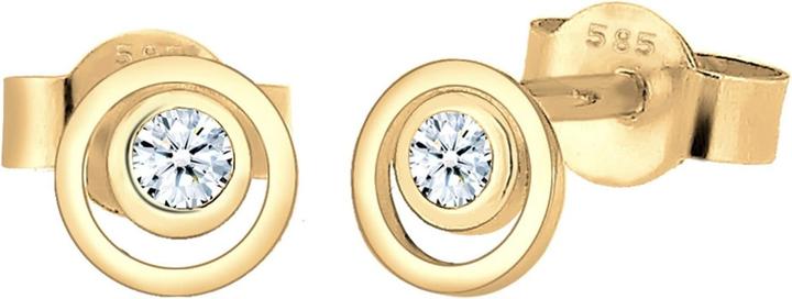Diamore Funkelende Diamant-Ohrringe mit Echtheitszertifikat (585 Gelbgold)