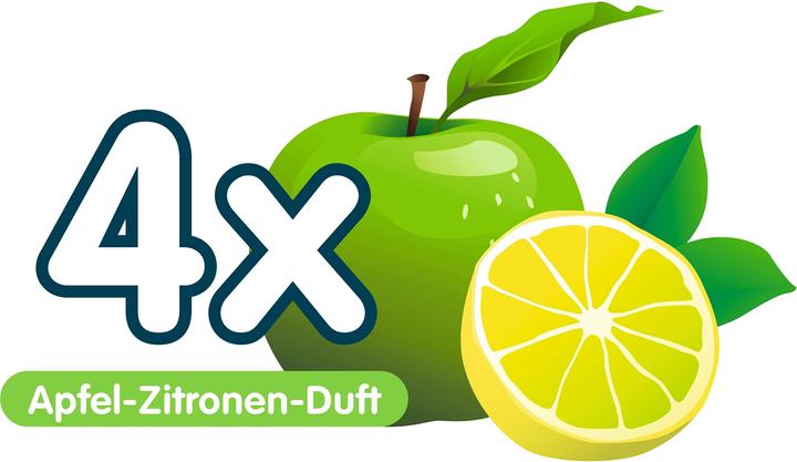 Actual product image Abfluss-Fee Duftstein Apfel-Zitrone 4 Stück