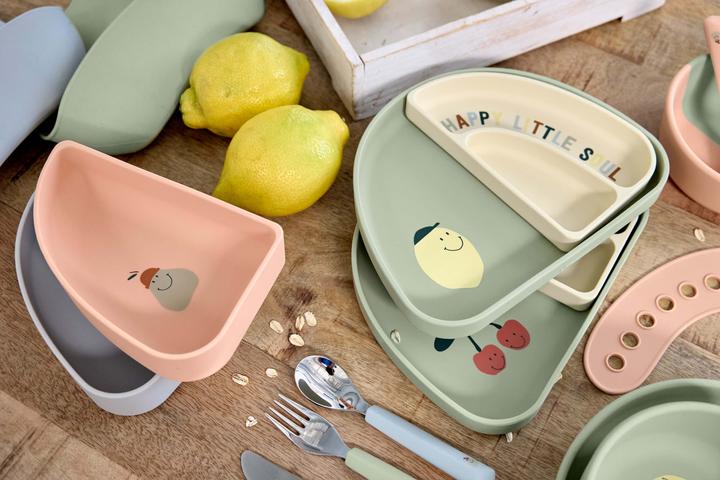 Productafbeelding Lässig Kinderteller & Breischalen Silikon Trennschalen Set Section Dish Set