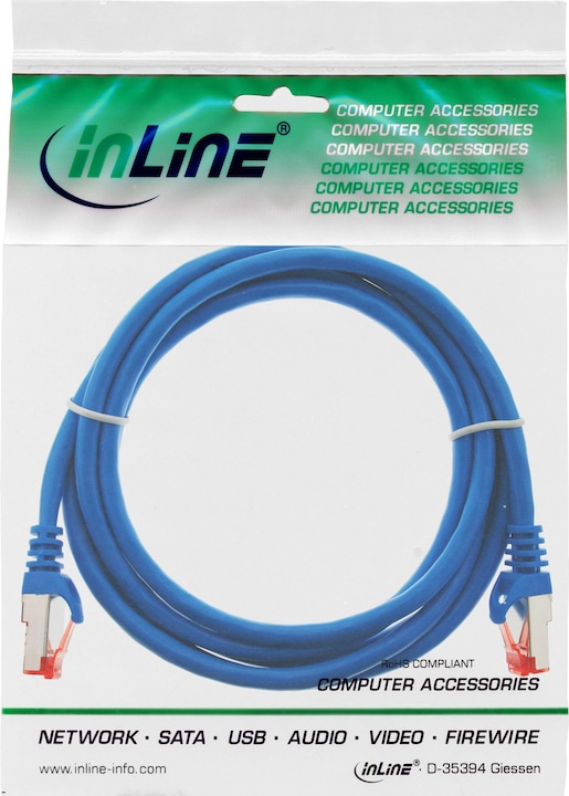 Produktbild InLine Netzwerkkabel (S/FTP, CAT6, 3 m)