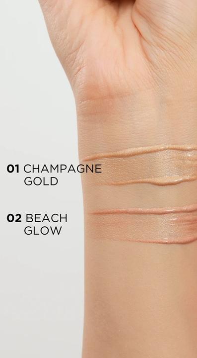 Productafbeelding Eveline Variete Vloeibare Highlighter Voor Gezicht En Lichaam 01 Champagne Goud 30Ml (01, Markeerstift, 30 ml)