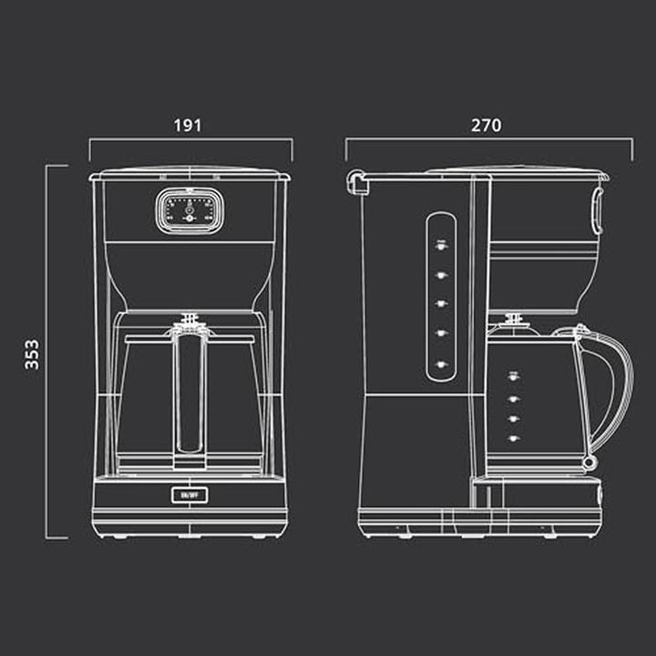 Actual product image Muse MS220 W Coffee Maker white