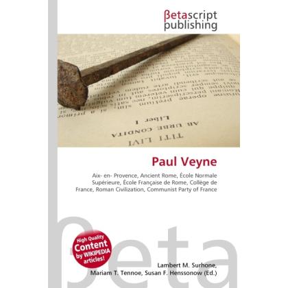 Paul Veyne, Fachbücher von Paul Veyne