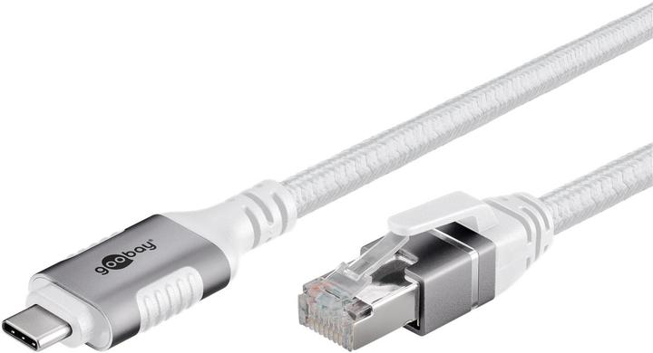 Actual product image Goobay Ethernet cable CAT6 USB-C 3.1 to RJ45 2m (USB 3.1, USB-C 3.1 Gen 1, RJ45 (1x))