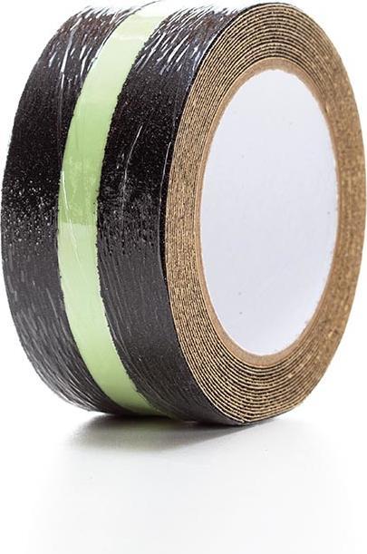 Image du produit Perel Ruban antidérapant lumineux dans le noir 5cm x 5m - Noir/vert (50 mm)