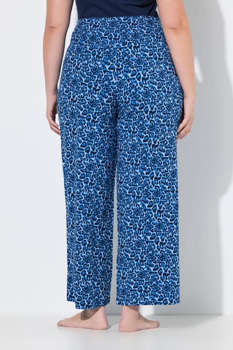 Actual product image Ulla Popken Marlenehose, Leomuster, weites Bein, Elastikbund (58, 60)