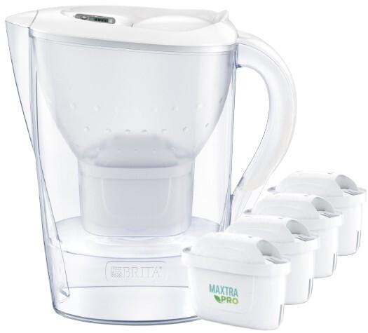 Brita Marella XL filter jug + 4 cartridges PRO Pure Performance cartridges