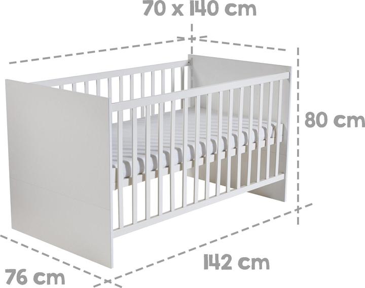 Produktbild Roba Maren (Babybett, Kinderkleiderschrank, Wickelkommode)