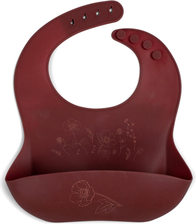 Actual product image Filibabba Silicone bib with print - Baked apple