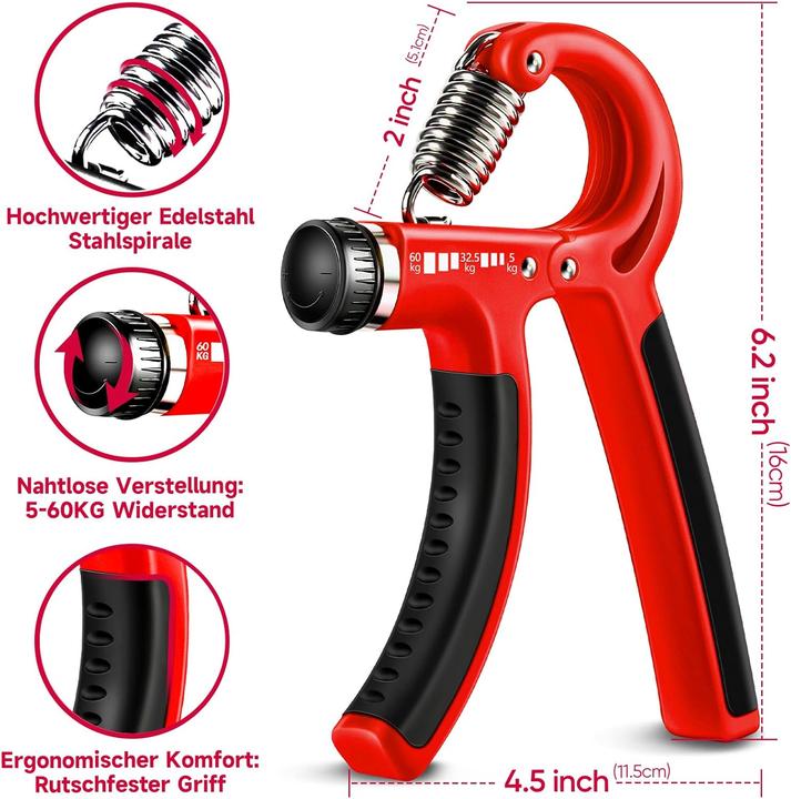 Produktbild FitBeast Handtrainer Set mit verstellbarem Grip (5-teilig)