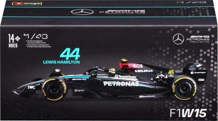 Produktbild Bburago Mercedes-AMG F1 W15 1/43 Hamilton 2024