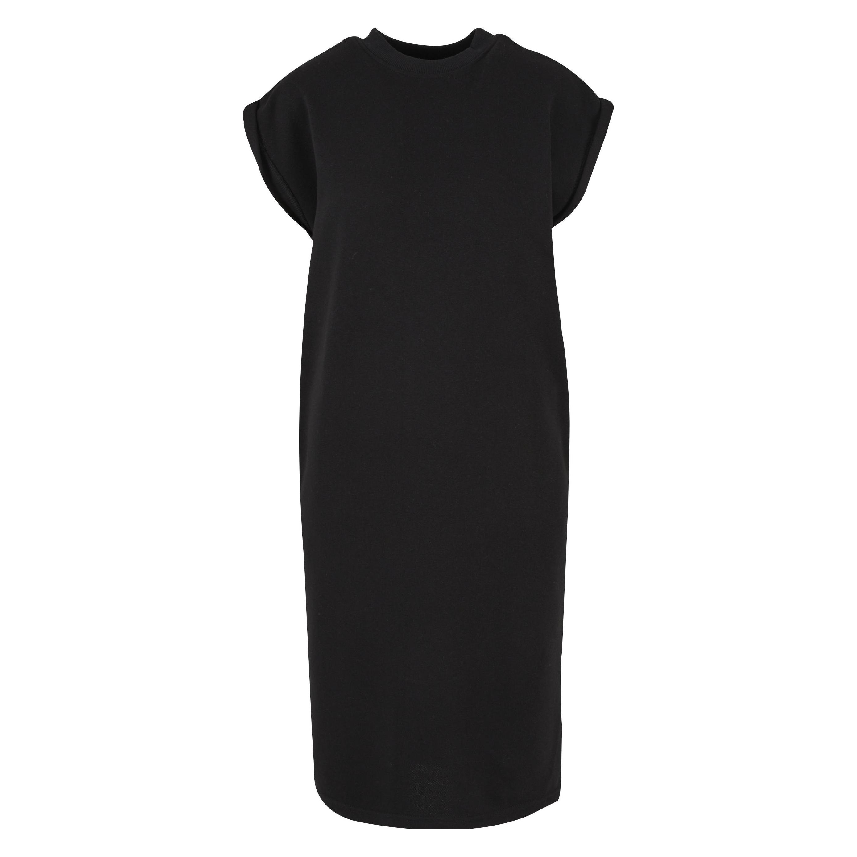 Urban Classics, Damen, Kleider, Ladies Light Terry Dress - 166861, Schwarz, (Xs)