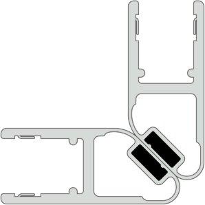 Actual product image Pauli+Sohn Magnetic shower door seals