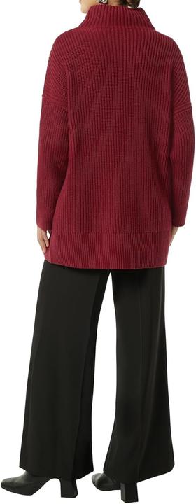 Produktbild Comma Strickpullover Langer Strickpullover mit Stehkragen (40)