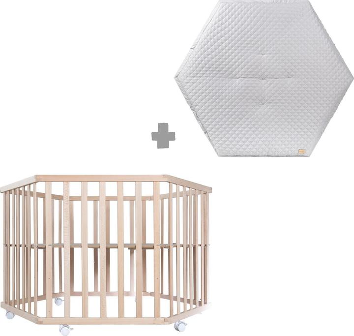 Image du produit Roba Parc Cosiplay hexagonal (Hêtre, 106 x 121 x 72 cm)